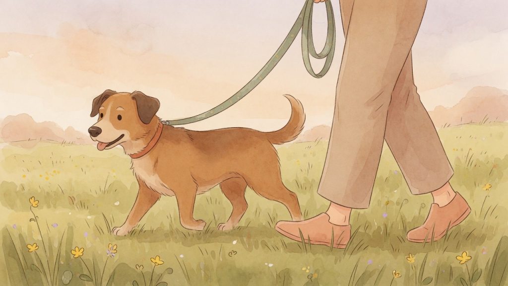 Hund an der Leine führen: Hund an lockerer Leine, gewaltfreies Training
