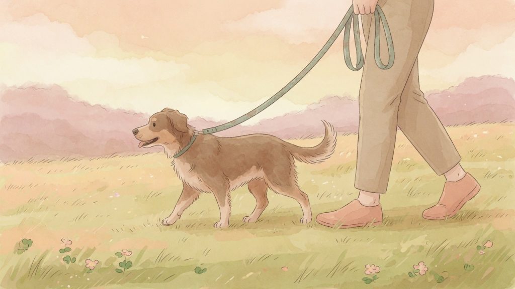 Leinenführigkeit Hund: Hund an lockerer Leine, gewaltfreies Training
