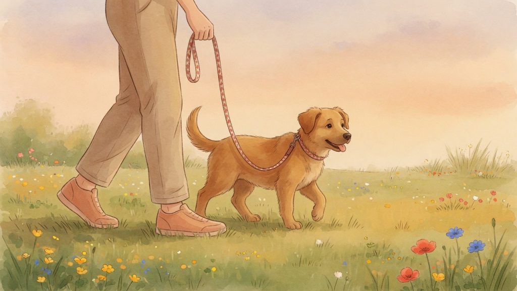 Welpentraining zuhause: Hund an lockerer Leine, gewaltfreies Training