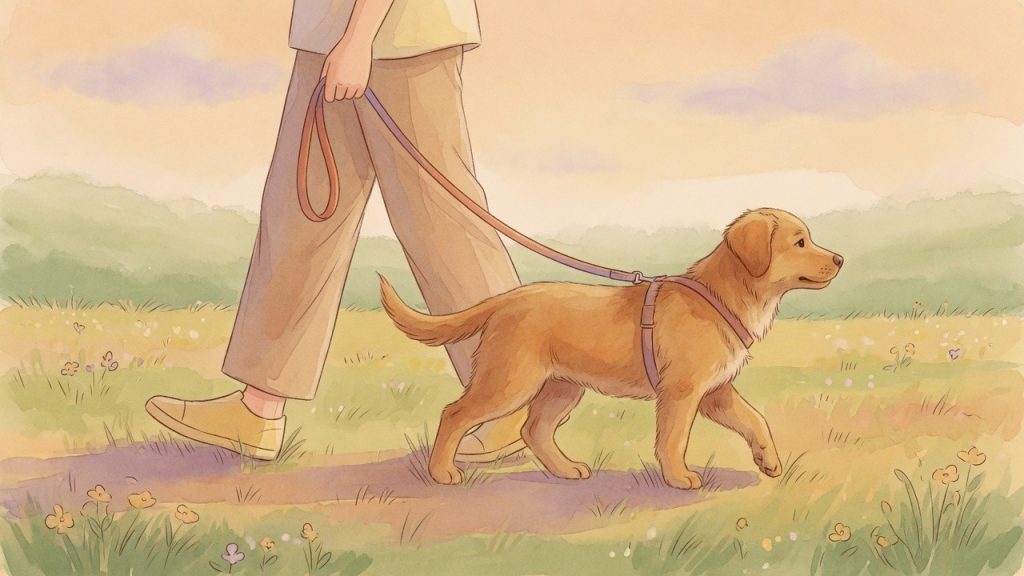Welpenerziehung 8-wochen-trainingsplan pdf: Hund an lockerer Leine, gewaltfreies Training